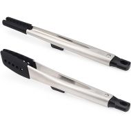 Joseph Joseph Elevate Fusion Set of 2 Silicone Tongs with Integrated Tool Rests, Stainless Steel