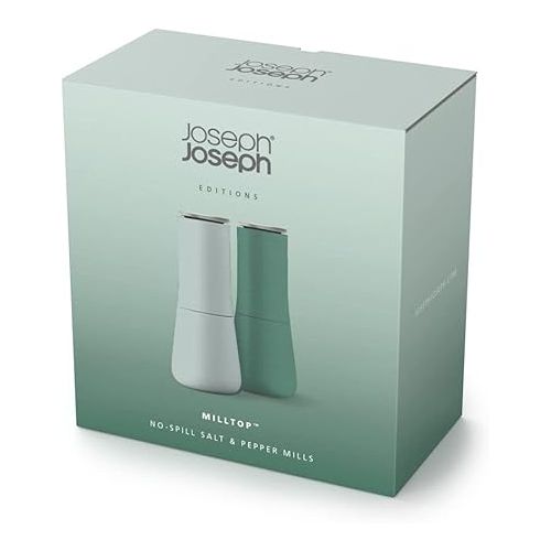 조셉조셉 Joseph Joseph Milltop Set-Editions (Sage) Salt & Pepper Mill, 00-0, Green