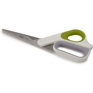 Joseph Joseph 10302 PowerGrip Kitchen Shears Scissors with Thumb Grip and Herb Stripper Separates for Cleaning Japanese Stainless-Steel, White/Green
