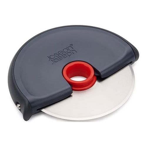 조셉조셉 Joseph Joseph Disc Easy-Clean Pizza Wheel, Grey/Red