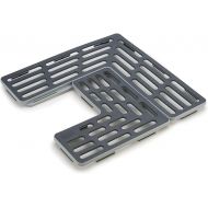Joseph Joseph SinkSaver Adjustable Sink Protector Mat Two Grid Sections Fits Different Drain Positions Non-Slip, Gray