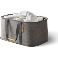 Joseph Joseph Hold-All - Collapsible Folding 35L Washing Laundry Basket Bag, Durable Fabric, Moisture Resistant, Grey