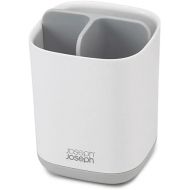 Joseph Joseph Easy-Store - Compact Toothbrush Holder Caddy Bathroom Storage , Grey/White, Regular