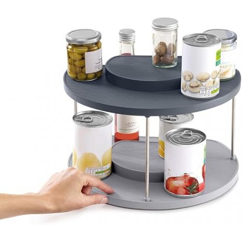 조셉조셉 Joseph Joseph CupboardStore Rotating Organizer, Large, Grey