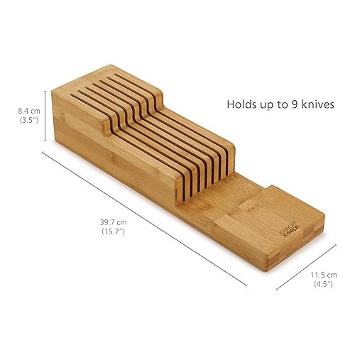 조셉조셉 Joseph Joseph DrawerStore Knife Organizer & Drawer Storage - Bamboo