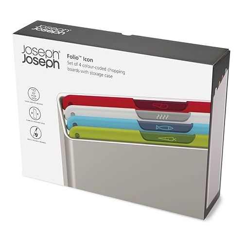 조셉조셉 Joseph Joseph Folio Icon 4-piece Chopping Board Set with Storage Case