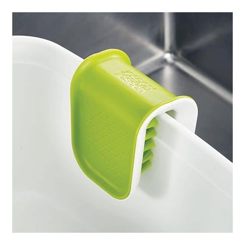 조셉조셉 Joseph Joseph BladeBrush Knife and Cutlery Cleaner Brush Bristle Scrub Kitchen Washing Non-Slip, One Size, Green
