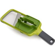 Joseph Joseph Multi Hand-held Mandoline Slicer with Food Grip and Adjustable Blades Dishwasher Safe, One-size, Green