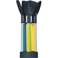 Joseph Joseph Elevate Silicone Kitchen Utensil Set with Compact Storage Stand, 5-piece, Opal