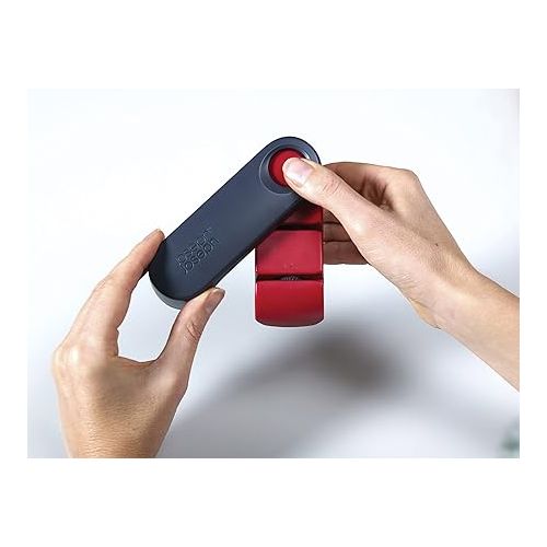 조셉조셉 Joseph Joseph Rota Folding Knife Sharpener and Honer, Red