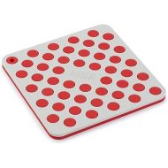 Joseph Joseph Duo Spot-On Set of 2 Silicone Trivets, Grey/Red