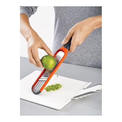 조셉조셉 Joseph Joseph Handi-Grate 2-in-1 Grater & Slicer, Orange