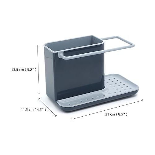 조셉조셉 Joseph Joseph Sink Caddy Kitchen Sink Organizer Sponge Holder Dishwasher-Safe, Regular, Gray