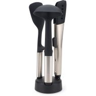 Joseph Joseph Elevate Fusion 3-Piece Silcone Kitchen Utensil Compact Stand, BPA Free, Heat Resistant, Non Stick Utensil Set, Weighted Stainless Steel Handles
