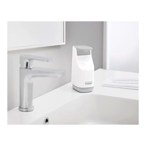 조셉조셉 Joseph Joseph 70512 Slim Compact Soap Dispenser with Non-Drip Nozzle, Gray