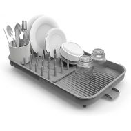 Joseph Joseph Duo Expandable Dish Drying Rack, Gray, 2-Tier