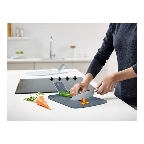 조셉조셉 Joseph Joseph Chop2Pot Plus Foldable Cutting Board, Small, Sky