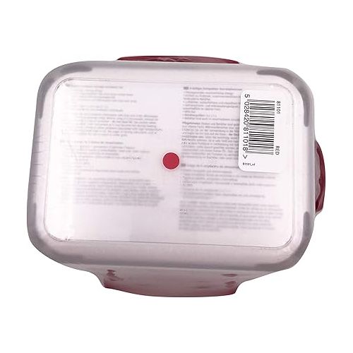 조셉조셉 Joseph Joseph Nest Lock Plastic BPA Free Food Storage Container Set with Lockable Airtight Leakproof Lids, 6-Piece Set/37oz, Red