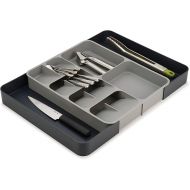 Joseph Joseph DrawerStore Kitchen Drawer Organizer Tray for Silverware Cutlery Utensils and Gadgets, Expandable, Gray