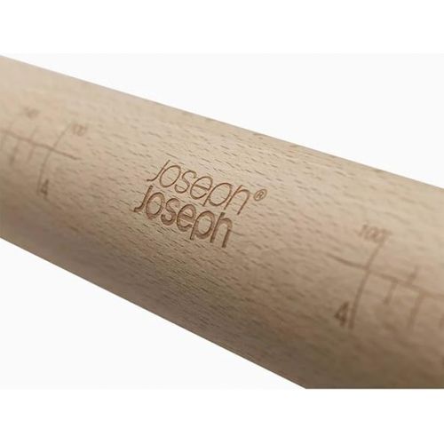 조셉조셉 Joseph Joseph PrecisionPin Baking Adjustable Rolling Pin - Consistent and Even Dough Thickness for Perfect Baking Results, Multicolor