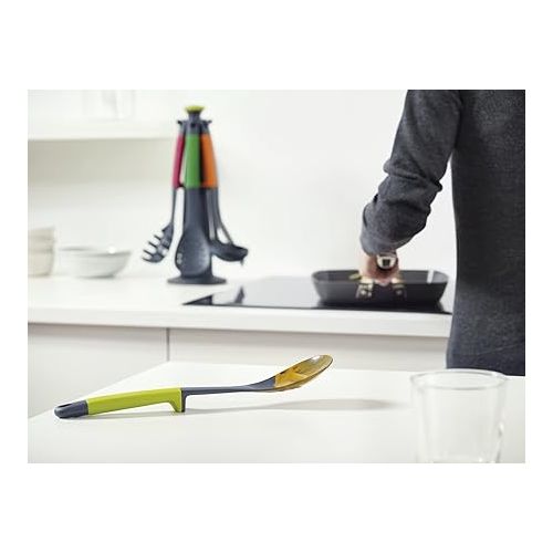 조셉조셉 Joseph Joseph Elevate Carousel Nylon Kitchen Utensil Set with Rotating Storage Stand, 6-Piece, Rainbow