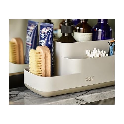 조셉조셉 Joseph Joseph EasyStore - Bathroom Storage Caddy Organiser for bathroom accessories - Ecru,