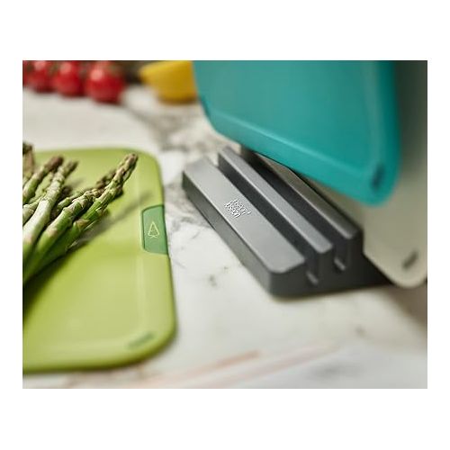 조셉조셉 Joseph Joseph Duo 4-piece Chopping Board Set with Storage Stand