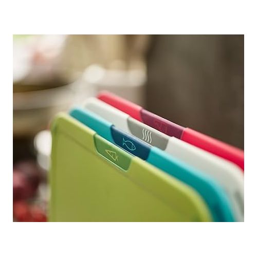 조셉조셉 Joseph Joseph Duo 4-piece Chopping Board Set with Storage Stand