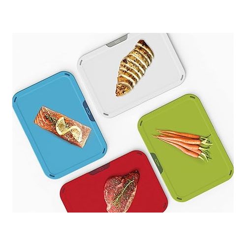 조셉조셉 Joseph Joseph Duo 4-piece Chopping Board Set with Storage Stand