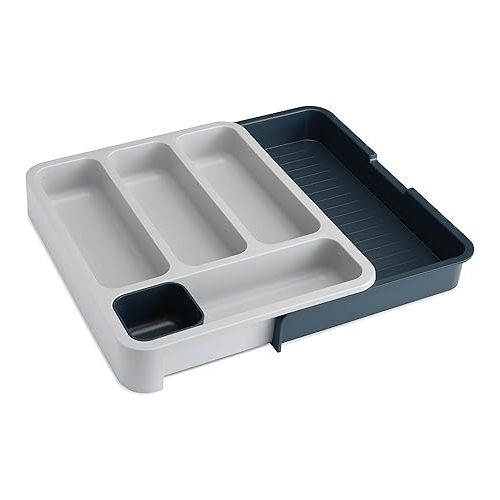 조셉조셉 Joseph Joseph 85042 DrawerStore Expandable Cutlery Tray, Gray