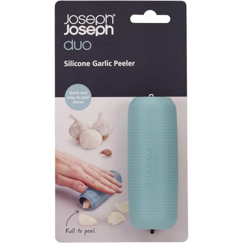 조셉조셉 Joseph Joseph Duo Silicone Garlic Peeler, Skin Remover Roller, Peel Without Smell, Opal