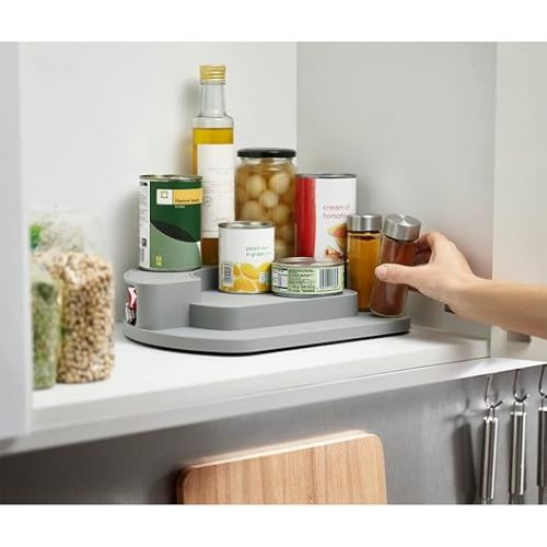 조셉조셉 Joseph Joseph CupboardStore Rotating Organizer, Small, Grey