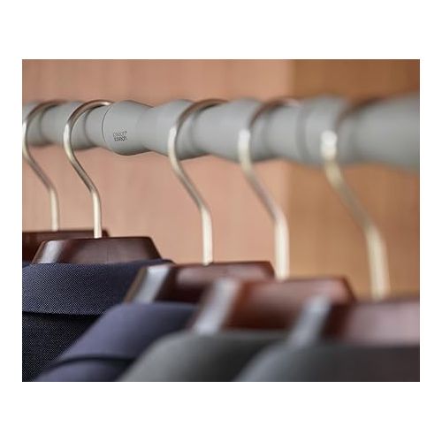 조셉조셉 Joseph Joseph Orderly Clothes Rod Spacers 2pk, for Suits, Coats and Jackets, Wardrobe Hanger and Poles Organizer