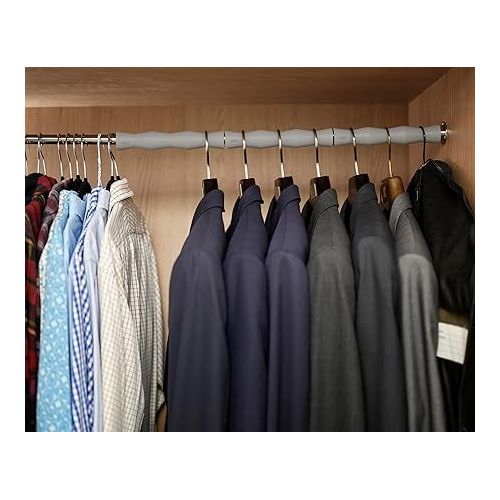 조셉조셉 Joseph Joseph Orderly Clothes Rod Spacers 2pk, for Suits, Coats and Jackets, Wardrobe Hanger and Poles Organizer