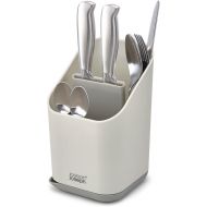 Joseph Joseph Duo Kitchen Sink Cutlery Drainer with Knife Slot, Kitchen Sink Drying Rack Cutlery Organizer, Grey