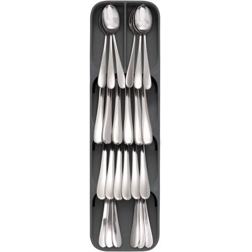 조셉조셉 Joseph Joseph Duo 80082 Duo Cleaning & Organisation Cutlery Organiser, Grey