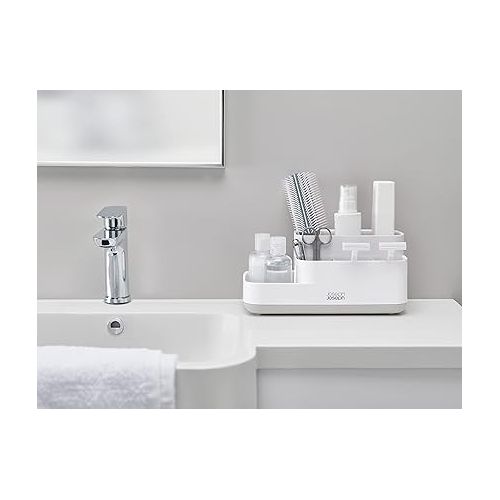 조셉조셉 Joseph Joseph EasyStore Bathroom Storage Countertop Organizer Caddy , Gray