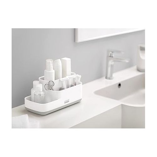 조셉조셉 Joseph Joseph EasyStore Bathroom Storage Countertop Organizer Caddy , Gray