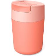 Joseph Joseph Sipp™ Travel Coffee Mug with Flip-top Cap - 340 ml (12 fl. oz) - Coral