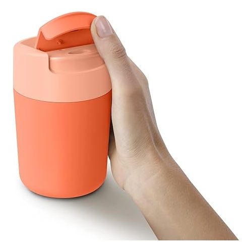 조셉조셉 Joseph Joseph Sipp™ Travel Coffee Mug with Flip-top Cap - 340 ml (12 fl. oz) - Coral