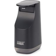 Joseph Joseph Bathroom Slim, Compact Soap Dispenser, Easy-Push Pump Head, Non Drip Nozzle, Fill-Level Window, Refillable, Matt Black