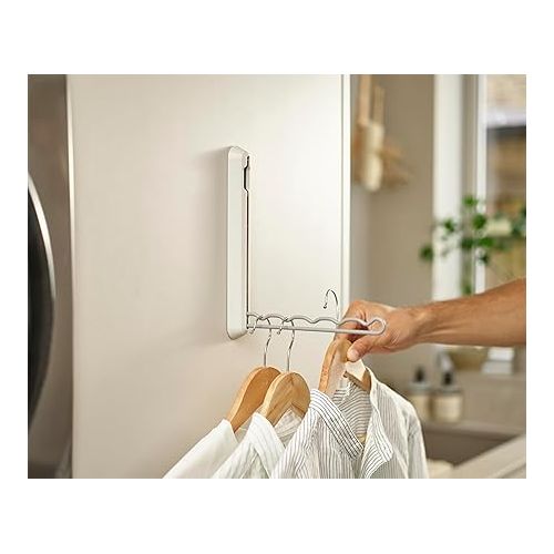 조셉조셉 Joseph Joseph Orderly Foldaway Clothes Rail, Clothes Dryer, Laundry Ironing Drying Rack, Holds up to 5 Hangers