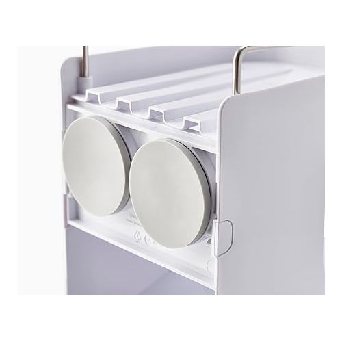 조셉조셉 Joseph Joseph 70564 Capsule Shower Caddy 4-tier Compact Shower Shelf, White