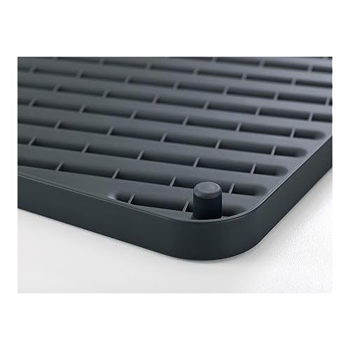 조셉조셉 Joseph Joseph Flip-Up Drain Board with Foldable Dish Rack, One-size, Gray