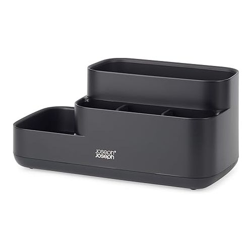 조셉조셉 Joseph Joseph EasyStore - Bathroom Storage Caddy Organizer for bathroom accessories, Matt Black