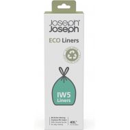 Joseph Joseph IW5 40L Eco Liners Recycled Bin Liners 20 Count (1 Pack) - Grey