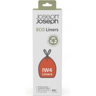Joseph Joseph Eco Trash Bags, Recycled plastic, Extra strong, With Drawstring, 13.2 Gallons, Grey