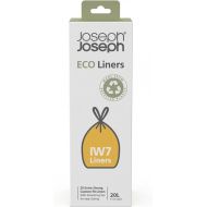 Joseph Joseph IW7 20L Eco Liners Recycled Bin Liners (20 Pack) - Grey