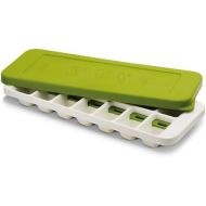 Joseph Joseph QuickSnap Ice Cube Tray with Cover Lid Easy-Release No-Spill Stackable Odor-Free Dishwasher Safe, Green