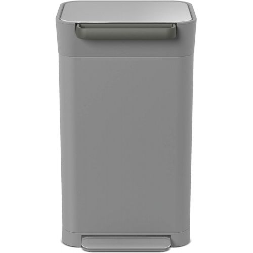 조셉조셉 [아마존 핫딜] [아마존핫딜]Joseph Joseph Titan Trash Compactor, Stainless Steel, Pebble, 30 L